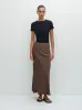 Truffle Bias Elastic Skirt sold by Fashion Clinic