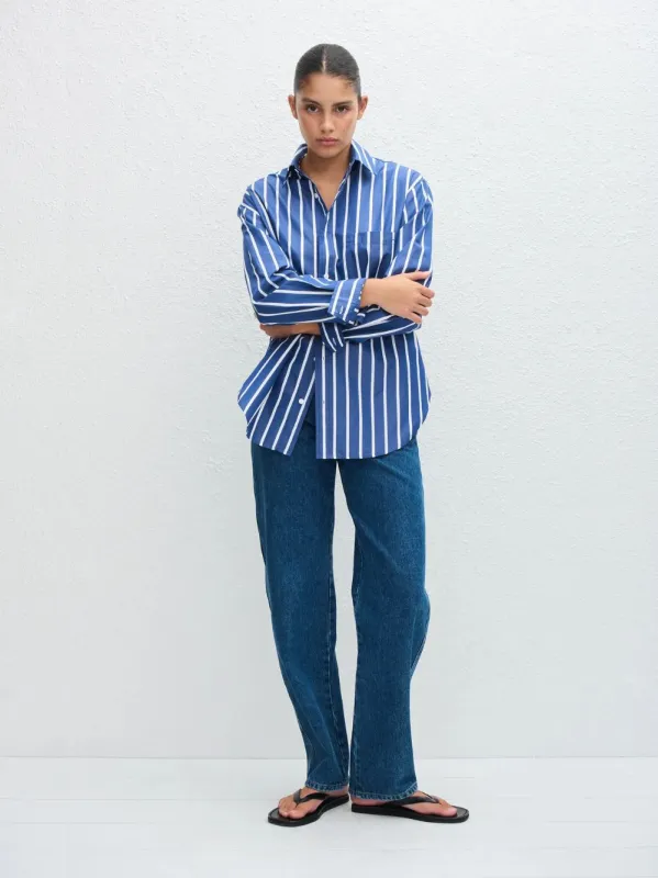 Marine Stripe Classic Shirt sold by Fashion Clinic
