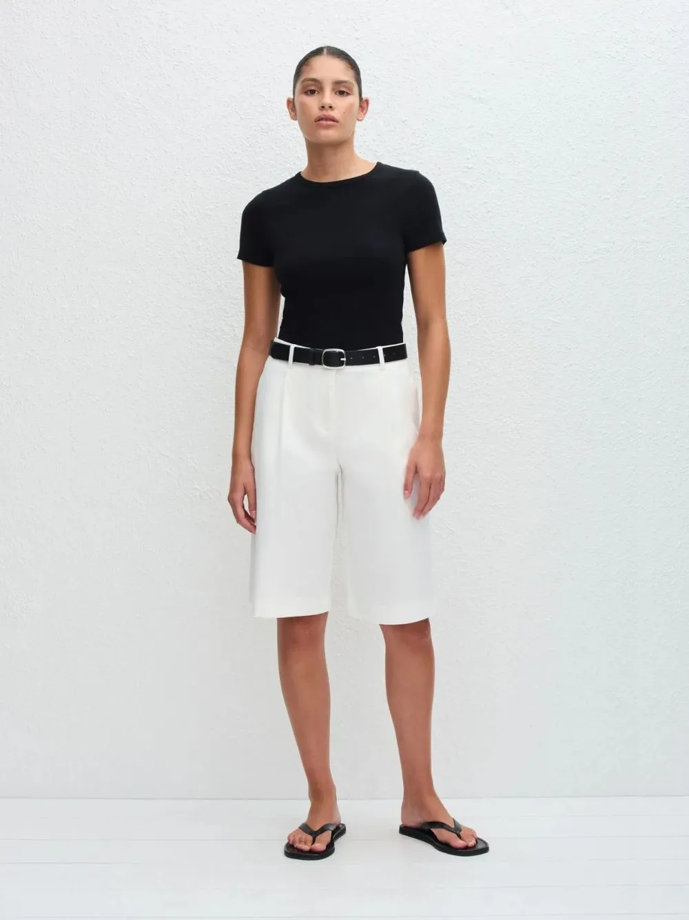 Chalk Long Chino Short sold by Fashion Clinic product image thumbnail 2