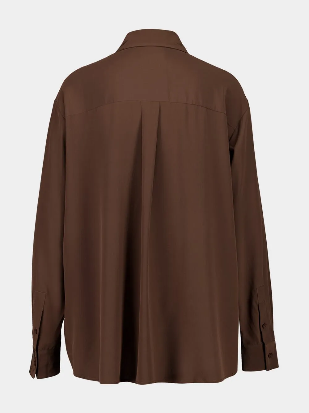 Truffle Long Sleeve Silk Shirt sold by Fashion Clinic product image thumbnail 4