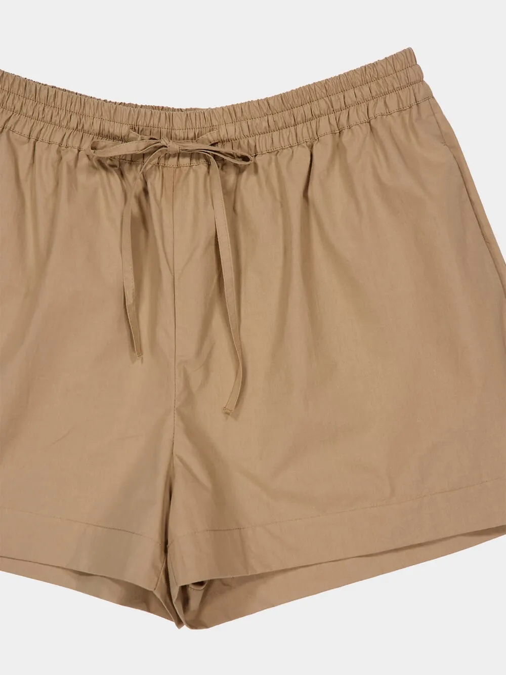 Stone Beige Relaxed Shorts sold by Fashion Clinic product image thumbnail 5