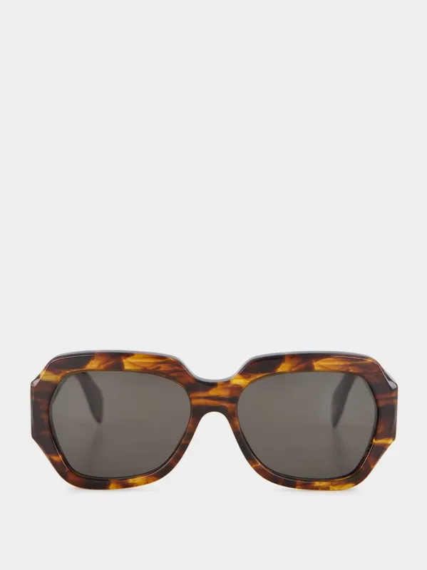 Nala Havana Striata Sunglasses sold by Fashion Clinic