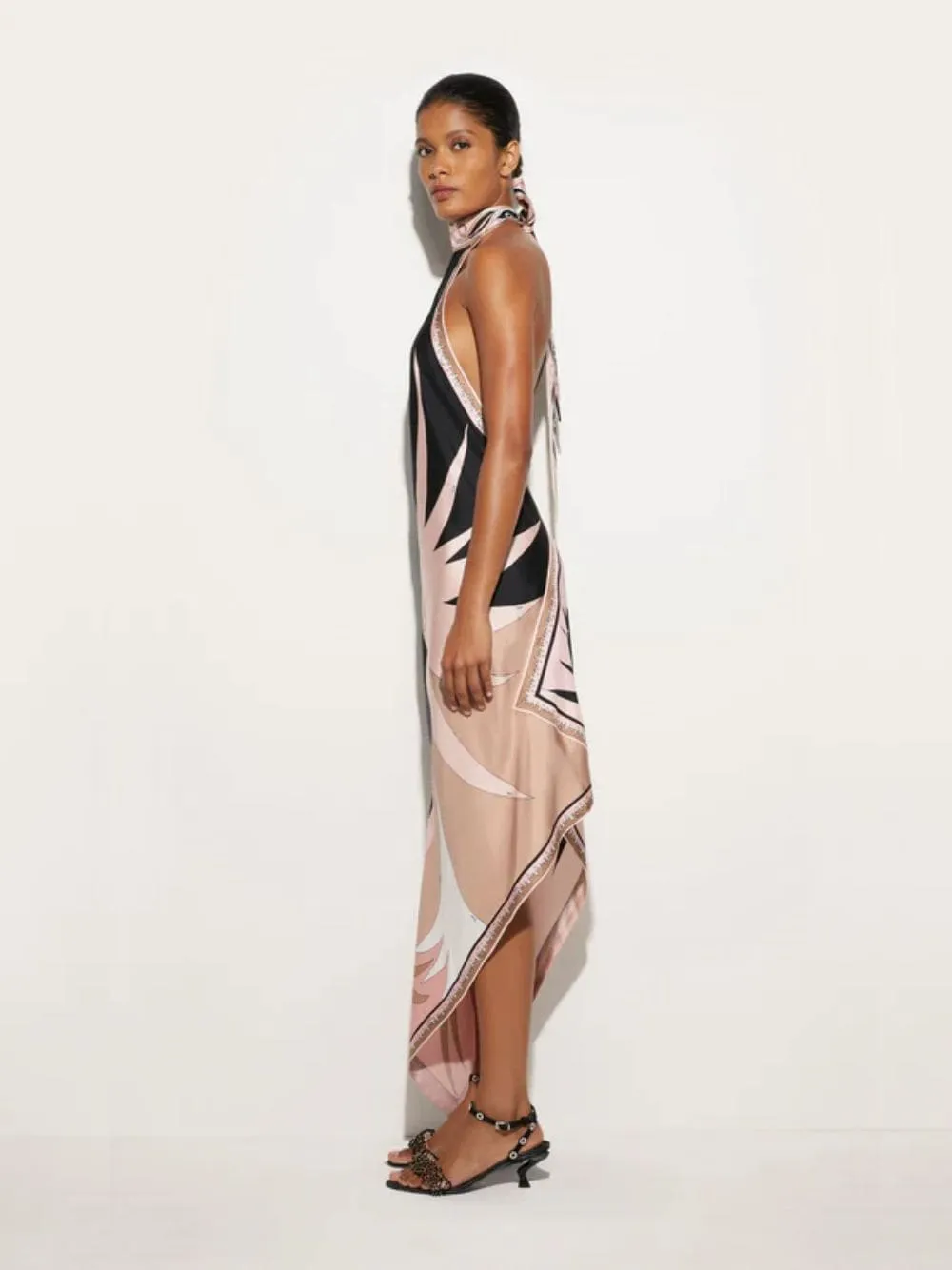 Stella Print Asymmetrical Dress sold by Fashion Clinic