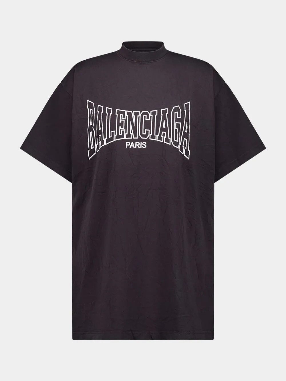 Black Oversized Logo T-Shirt sold by Fashion Clinic