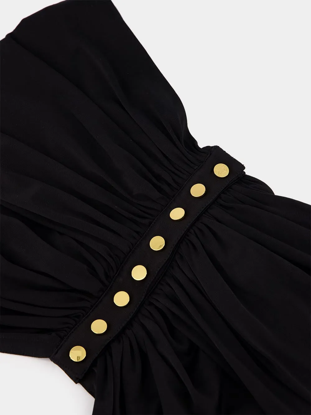 Draped Black Silky Bralette sold by Fashion Clinic product image thumbnail 4