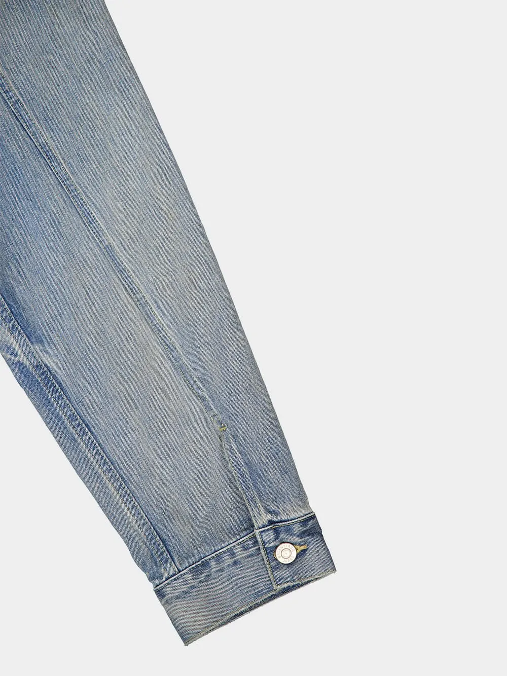 Off-Shoulder Selvedge Denim Jacket sold by Fashion Clinic product image thumbnail 4
