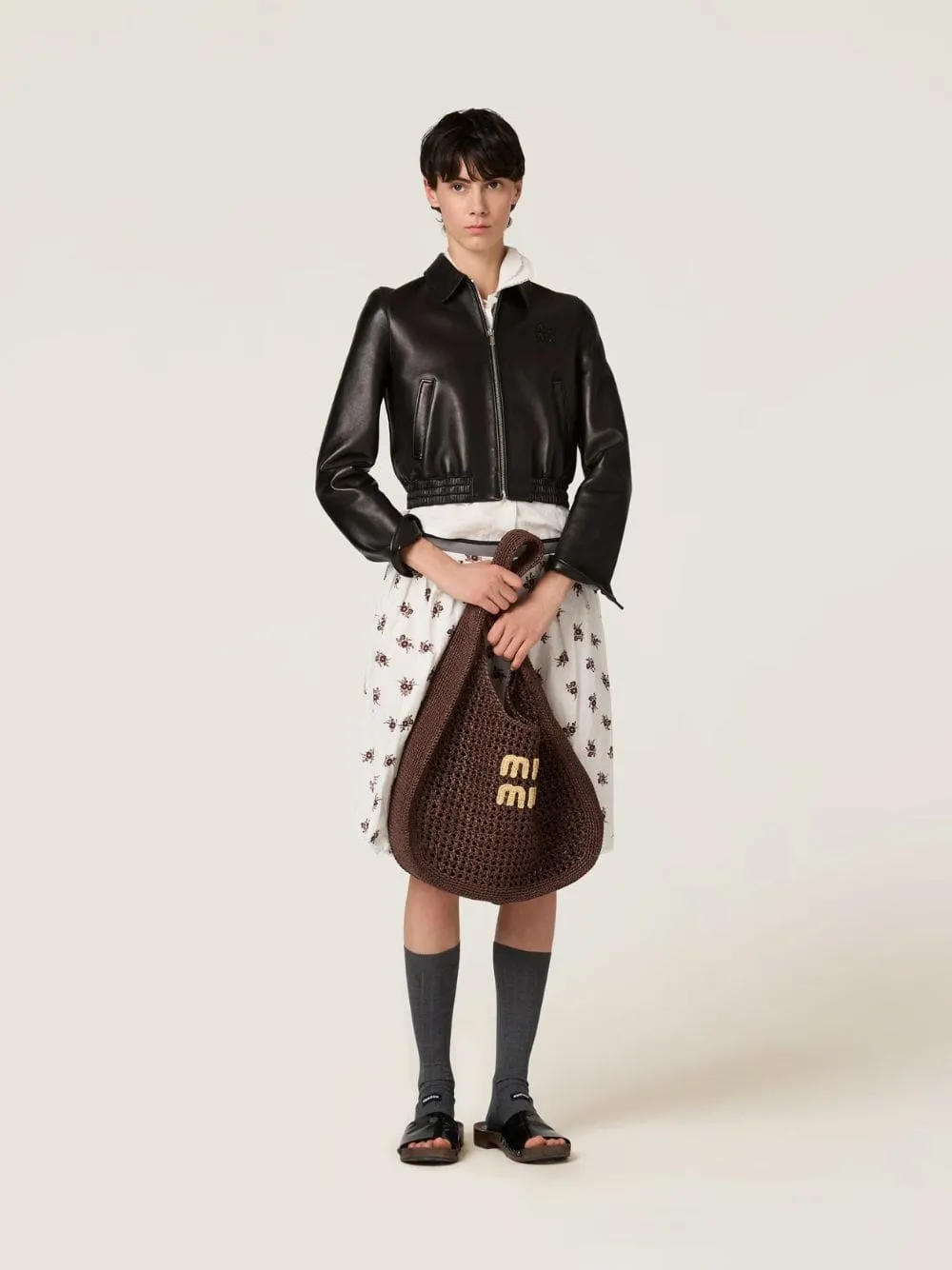 Cocoa Brown Raffia-Effect Woven Hobo Bag sold by Fashion Clinic product image thumbnail 2