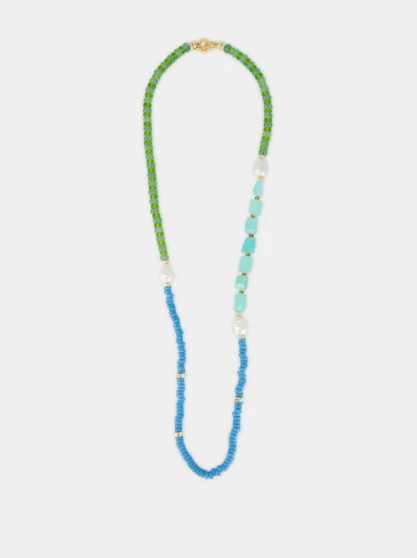 Cabana Necklace in Lime Berry sold by Fashion Clinic