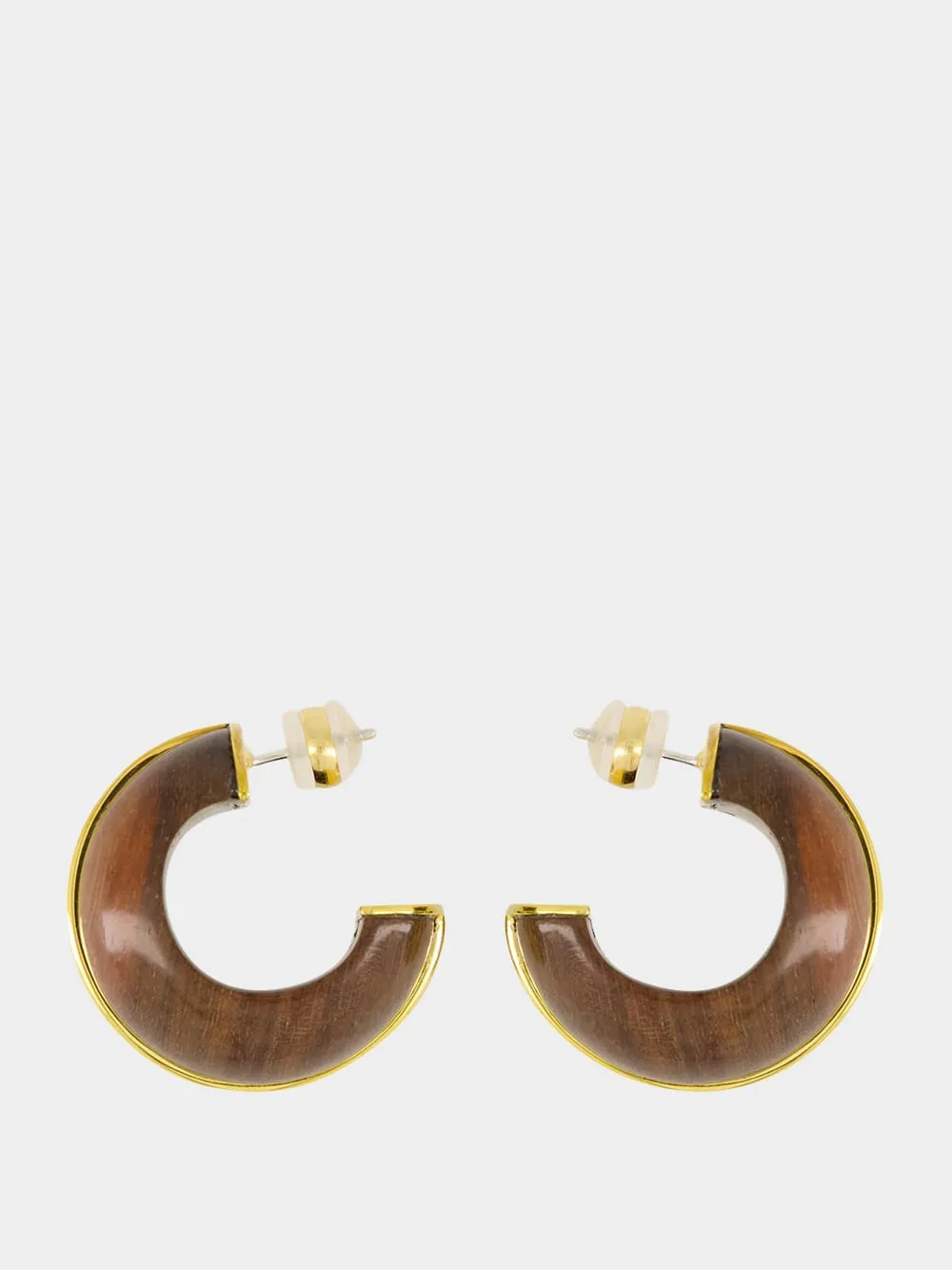 Halo Hoops in Acacia Wood sold by Fashion Clinic product image thumbnail 3