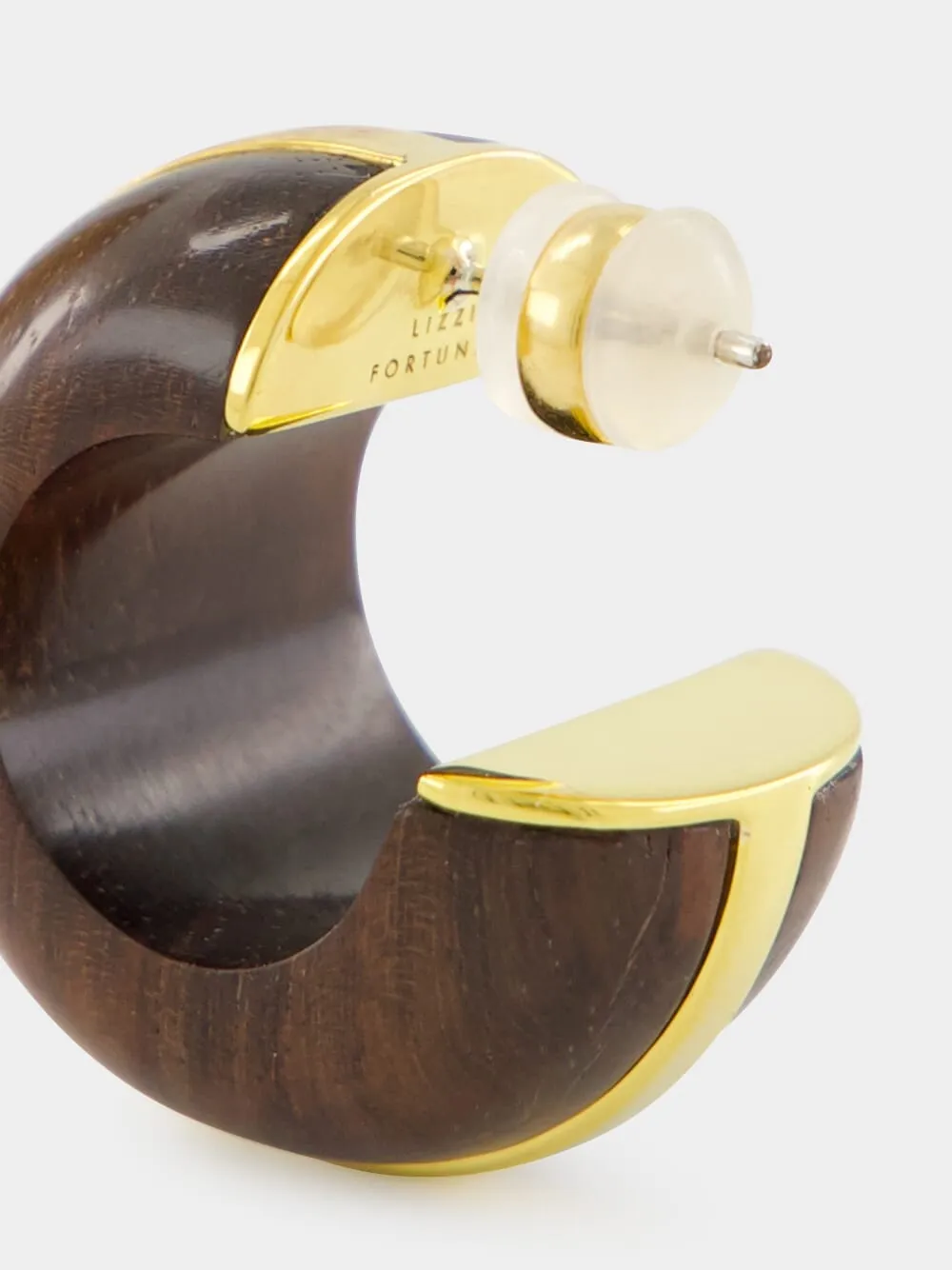 Halo Hoops in Acacia Wood sold by Fashion Clinic product image thumbnail 4