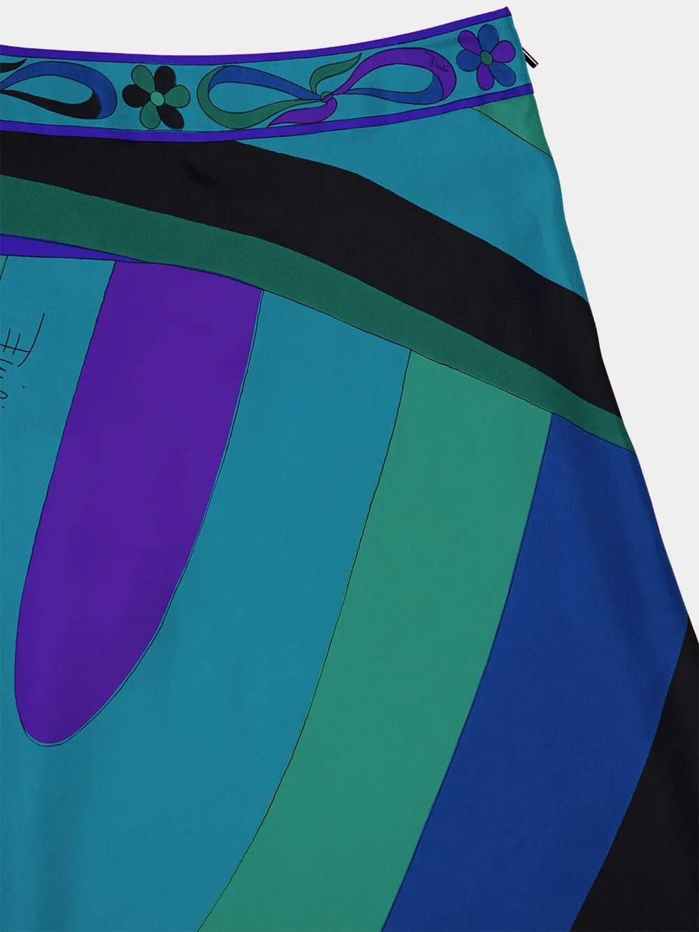 Emerald Maxi Skirt with Asymmetric Hem sold by Fashion Clinic product image thumbnail 3