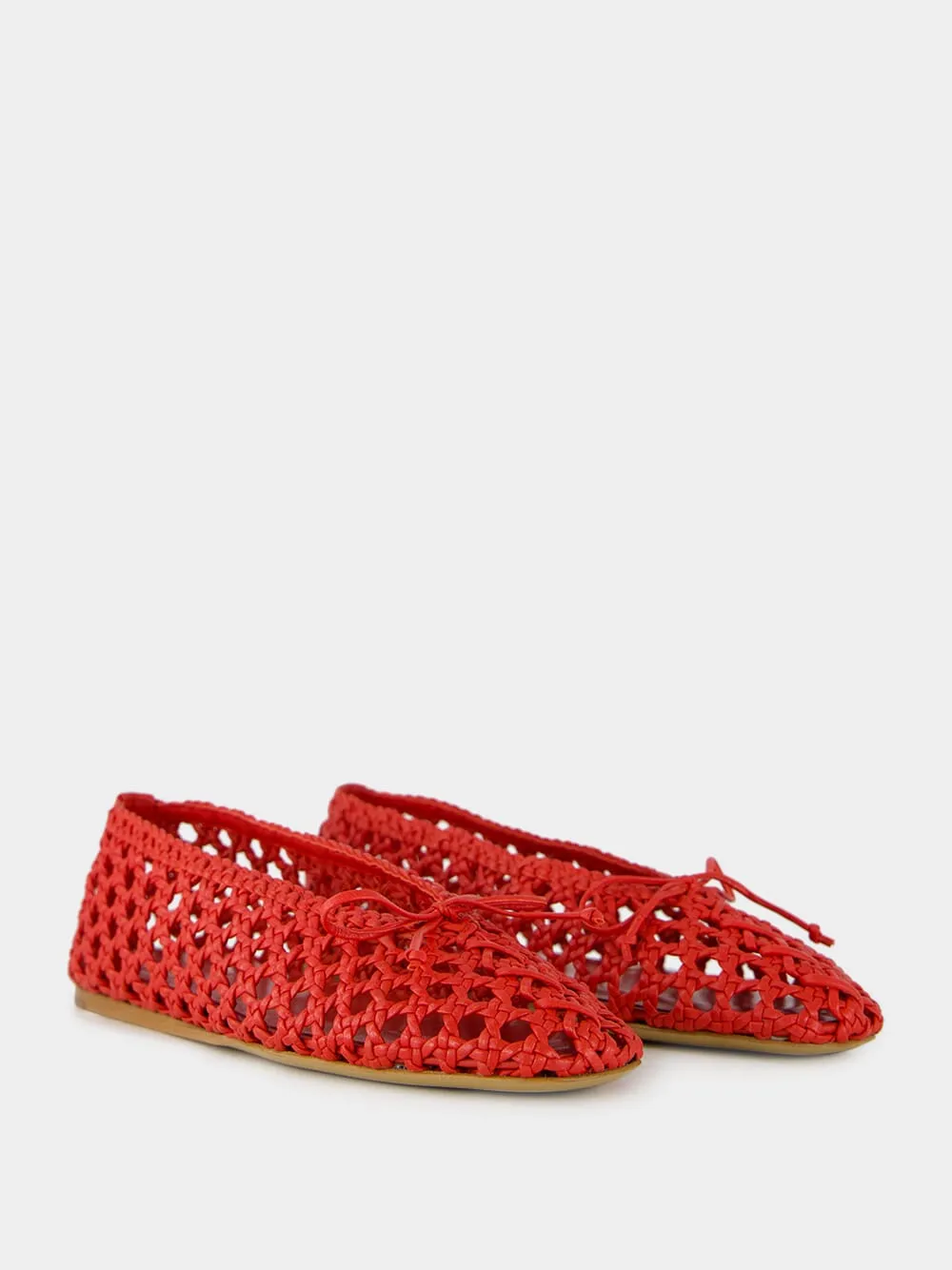 Regency Slipper in Crimson Woven Leather sold by Fashion Clinic product image thumbnail 3