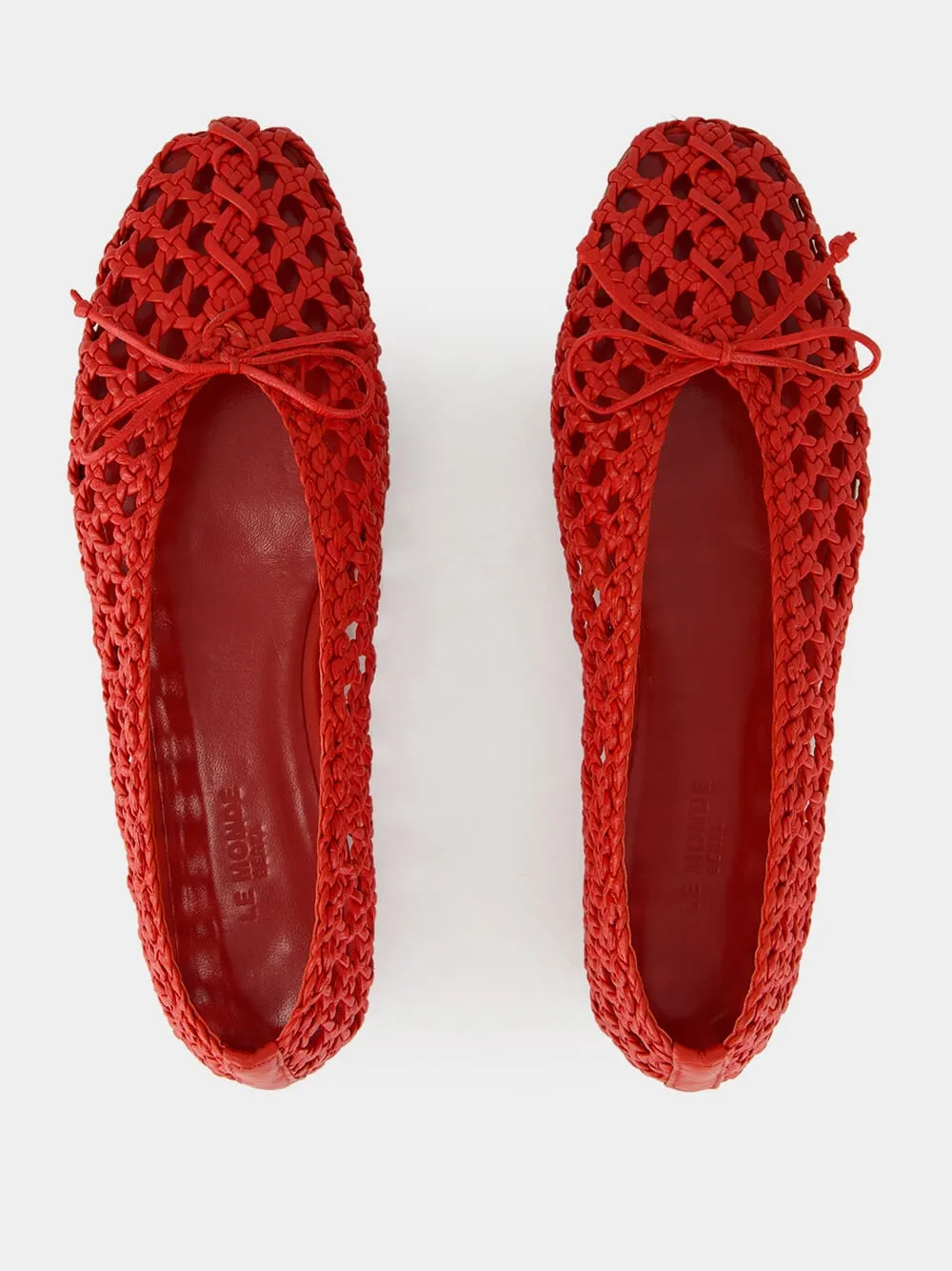 Regency Slipper in Crimson Woven Leather sold by Fashion Clinic product image thumbnail 4
