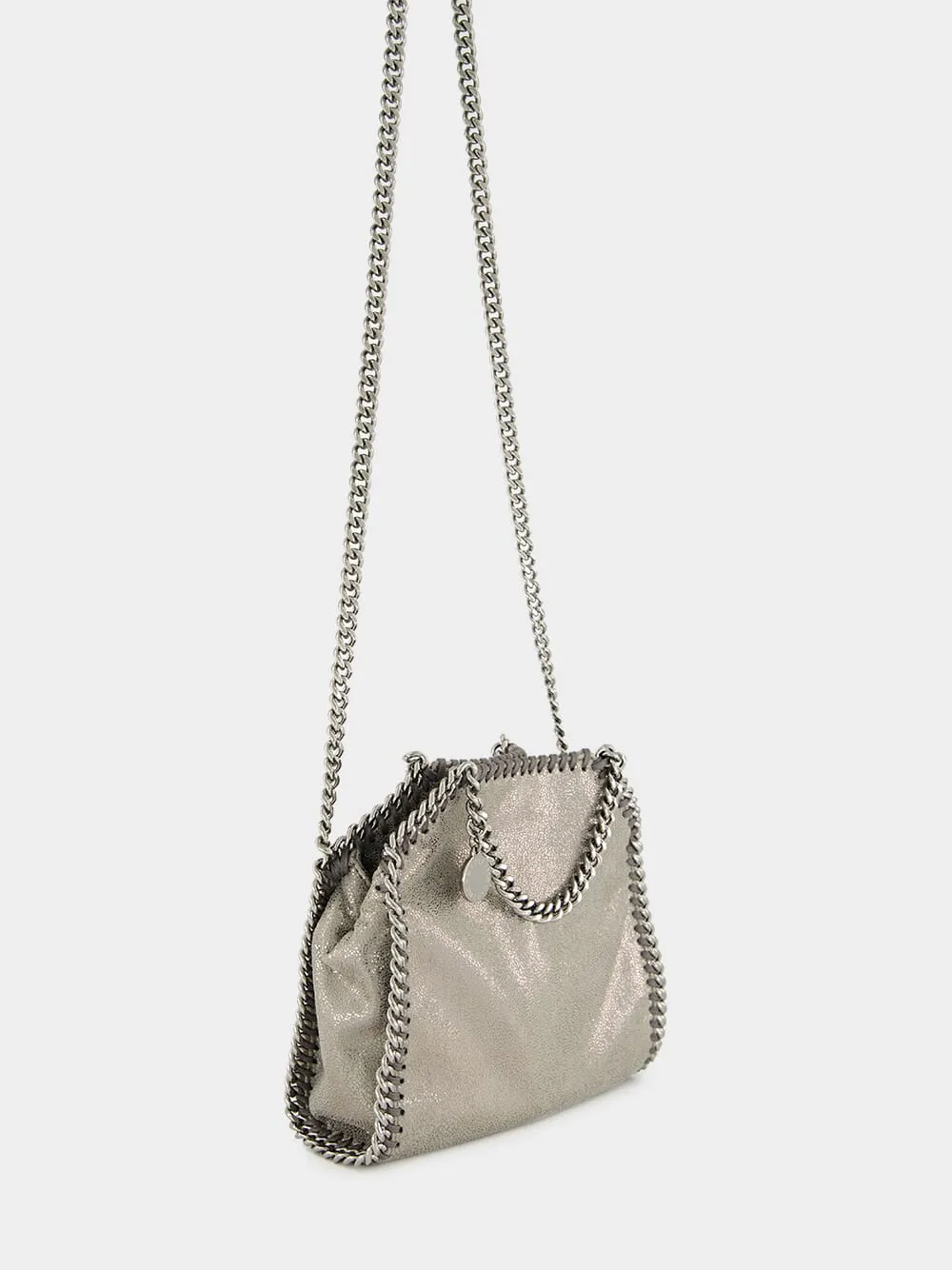 Falabella Tiny Shoulder Bag in Steel Grey sold by Fashion Clinic product image thumbnail 3