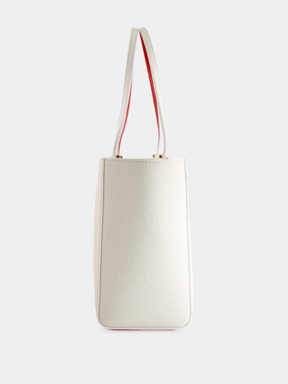 Cabata Small White Calf Leather Tote Bag sold by Fashion Clinic product image thumbnail 4