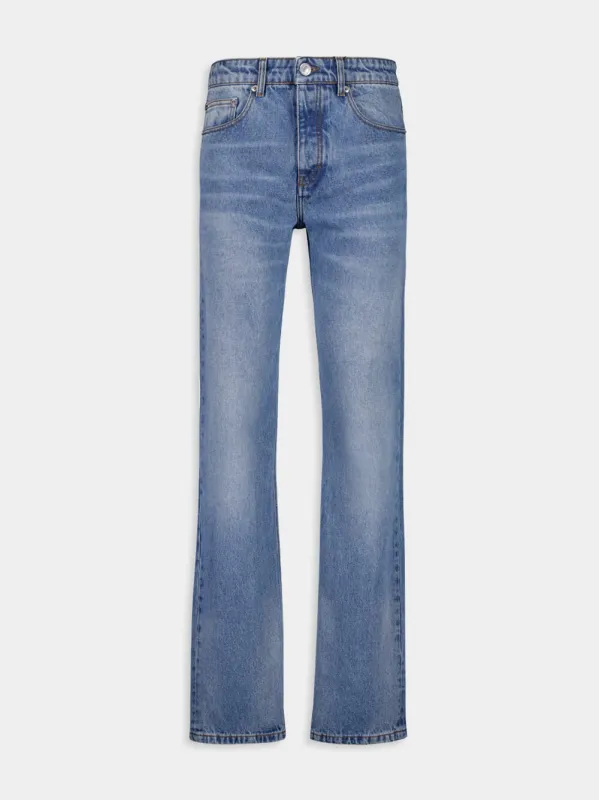 Used Blue Cotton Classic Fit Jeans sold by Fashion Clinic