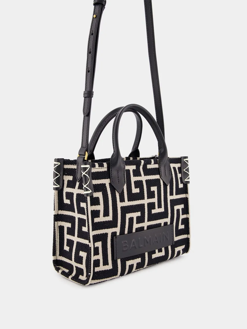 B-Army Monogrammed Jacquard Tote Bag sold by Fashion Clinic product image thumbnail 4