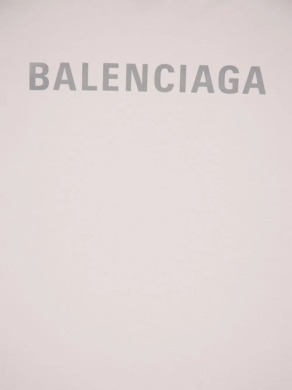 Chalk White Reflective-Logo Cotton T-Shirt sold by Fashion Clinic product image thumbnail 4