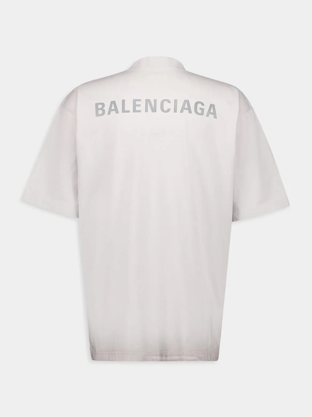 Chalk White Reflective-Logo Cotton T-Shirt sold by Fashion Clinic product image thumbnail 2