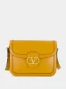 Golden Leather Shoulder Bag 9to5 sold by Fashion Clinic