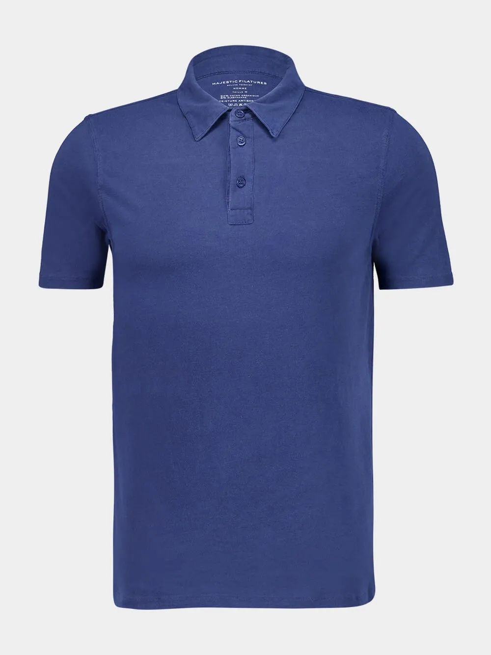 Bleu Taormina Organic Cotton Polo sold by Fashion Clinic