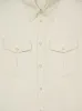 Creamy White Cotton Satin Western Shirt sold by Fashion Clinic