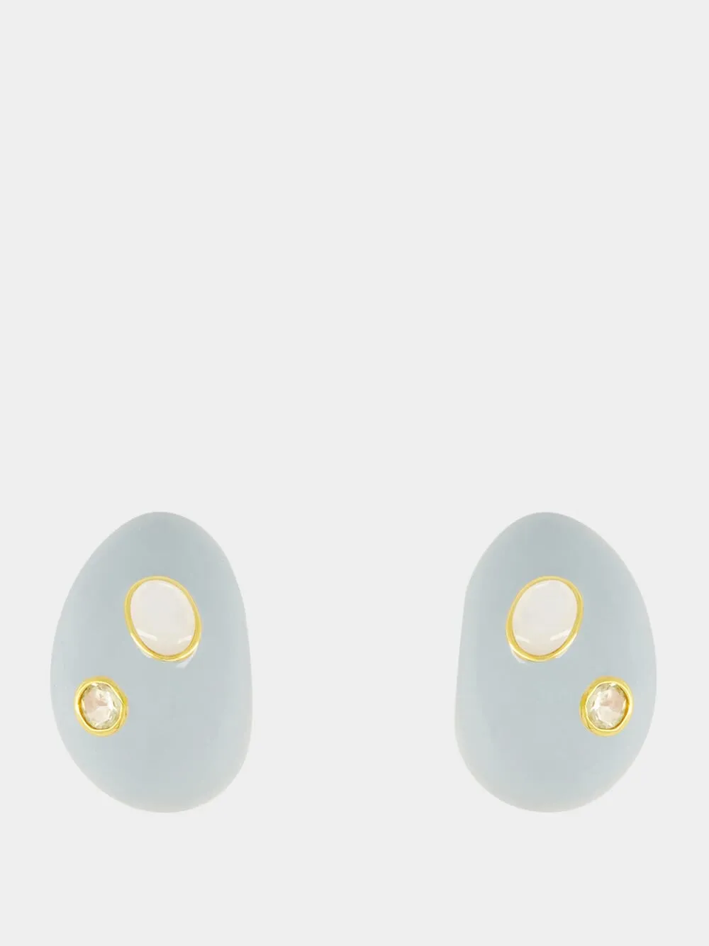 Blue Arpin Studded Mist Mini Earrings sold by Fashion Clinic