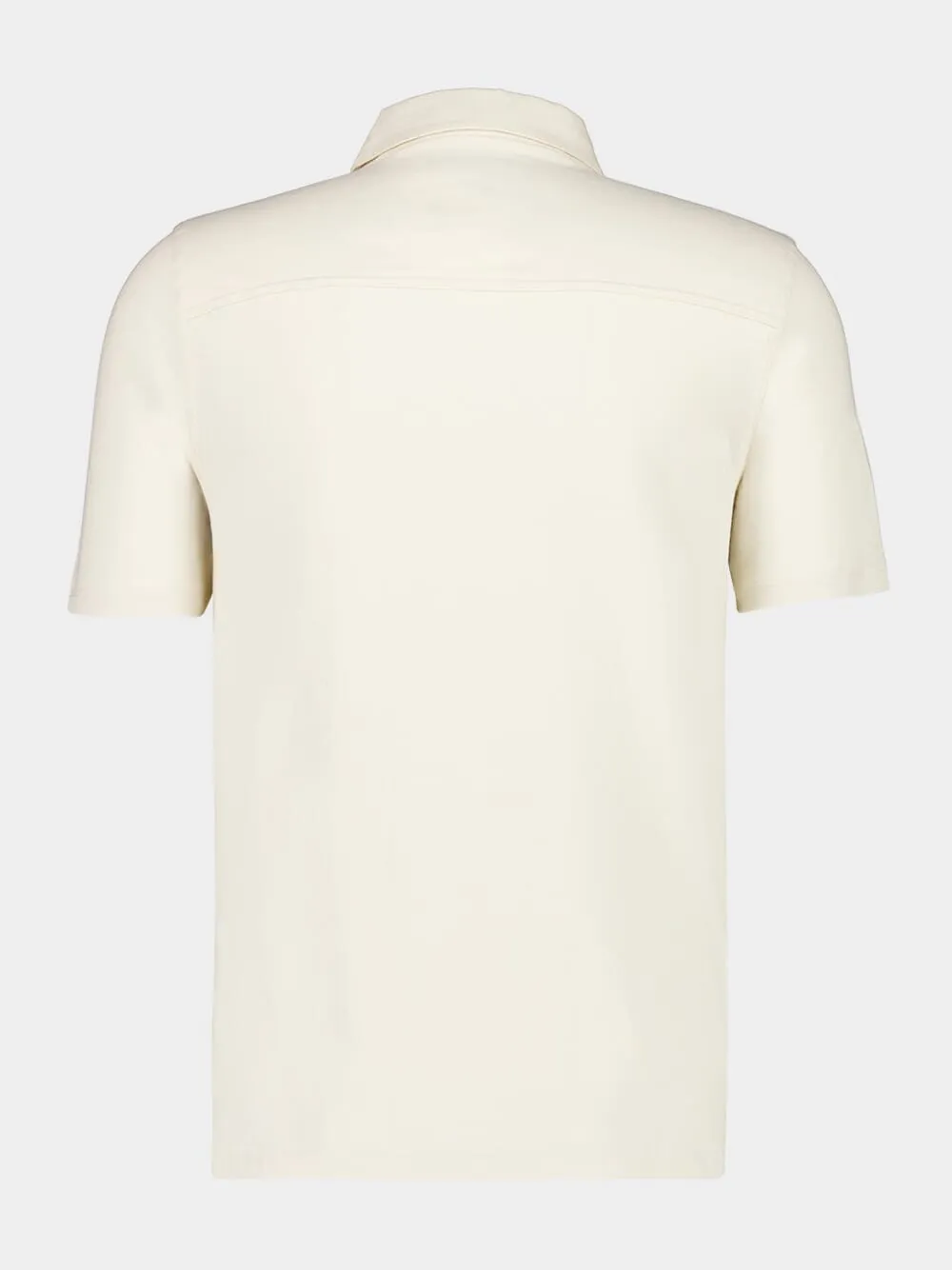 Ecru Organic Cotton Short-Sleeve Polo sold by Fashion Clinic product image thumbnail 2