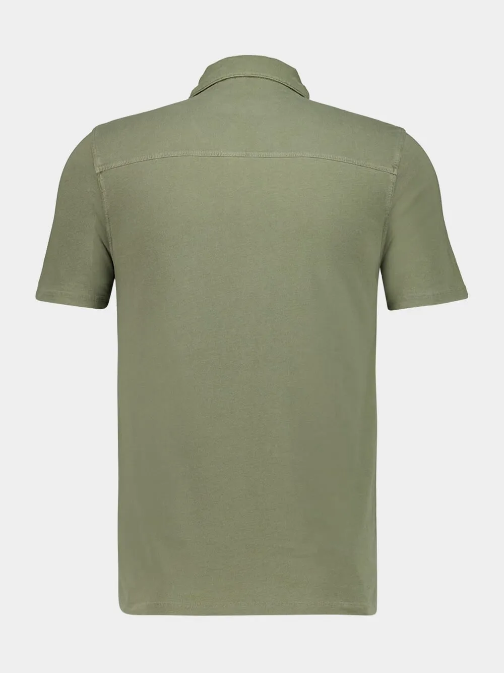 Army Green Organic Cotton Short-Sleeve Polo sold by Fashion Clinic product image thumbnail 2