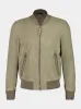 Pale Matcha Suede Bomber Jacket sold by Fashion Clinic