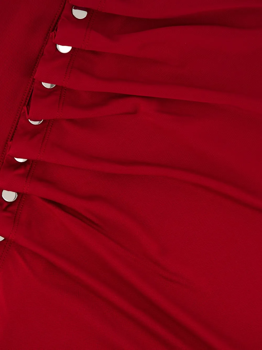 Ruby Red Draped Jersey Mini Dress sold by Fashion Clinic product image thumbnail 4