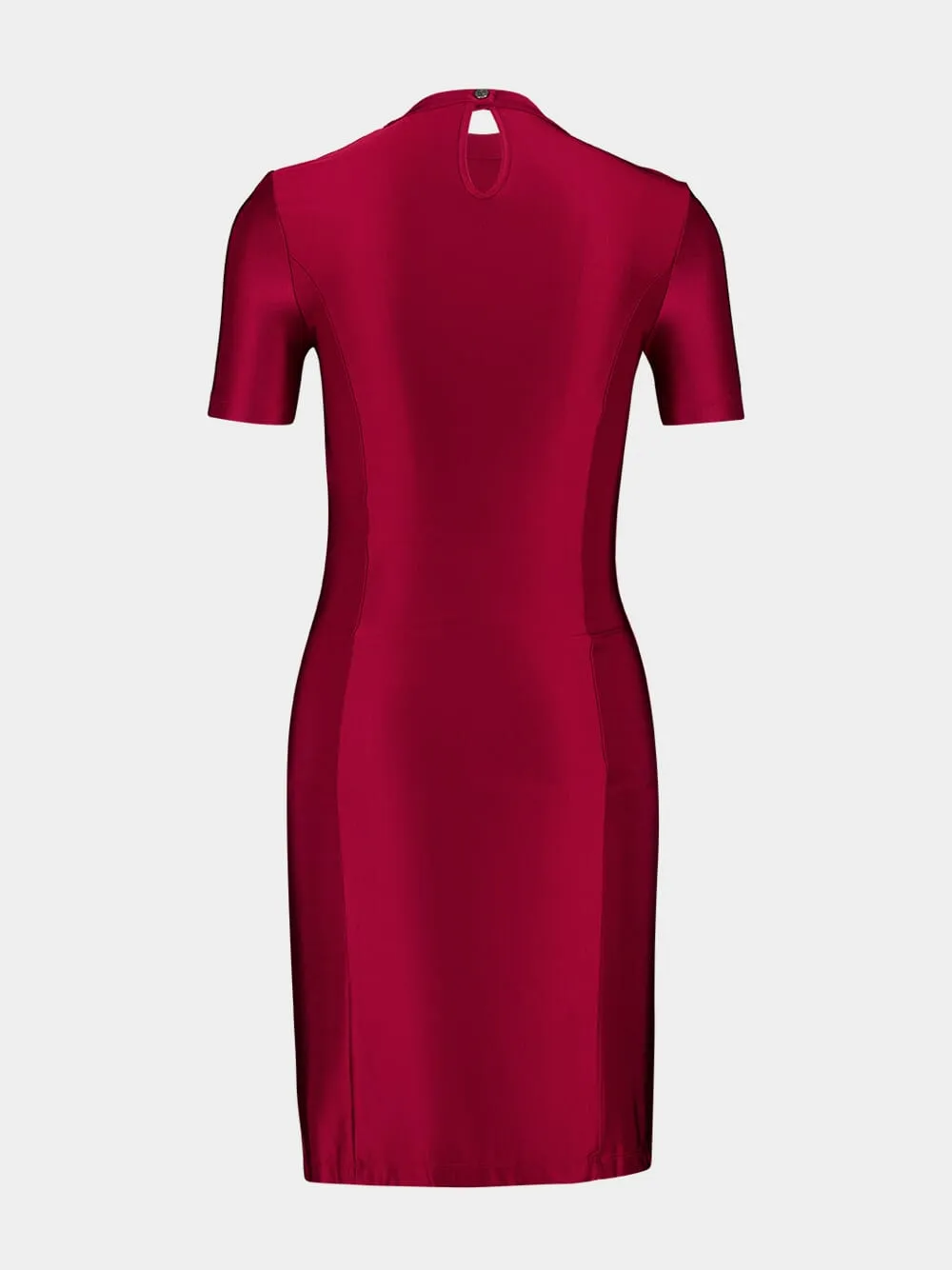 Ruby Red Draped Jersey Mini Dress sold by Fashion Clinic product image thumbnail 2