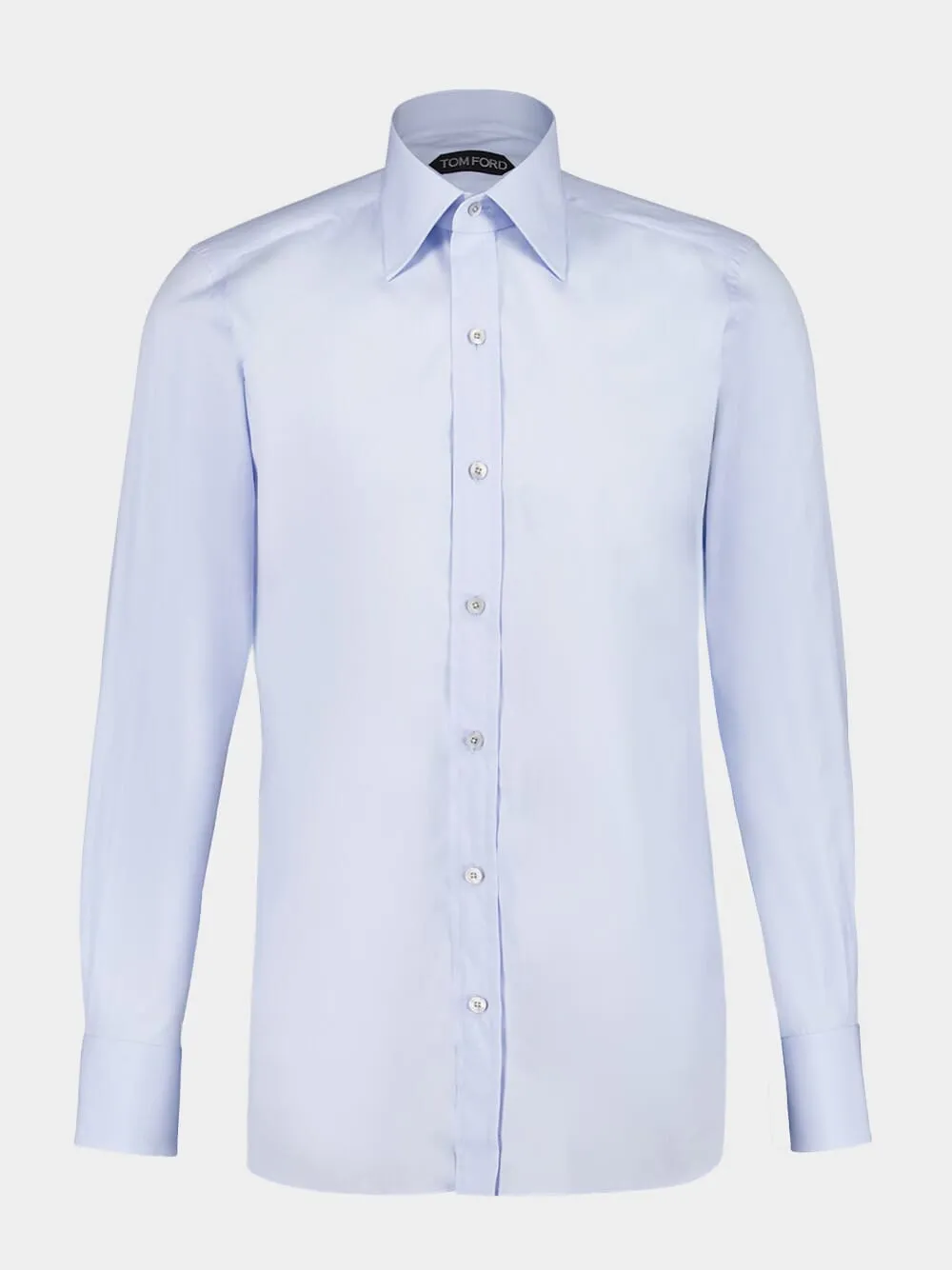 Light Blue Slim Fit Poplin Shirt sold by Fashion Clinic