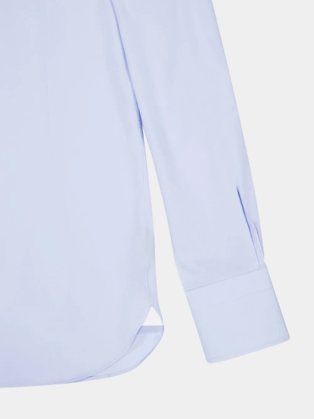 Light Blue Slim Fit Poplin Shirt sold by Fashion Clinic product image thumbnail 4