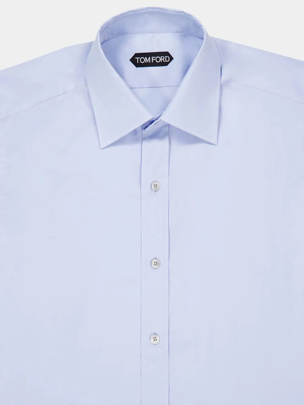 Light Blue Slim Fit Poplin Shirt sold by Fashion Clinic product image thumbnail 3