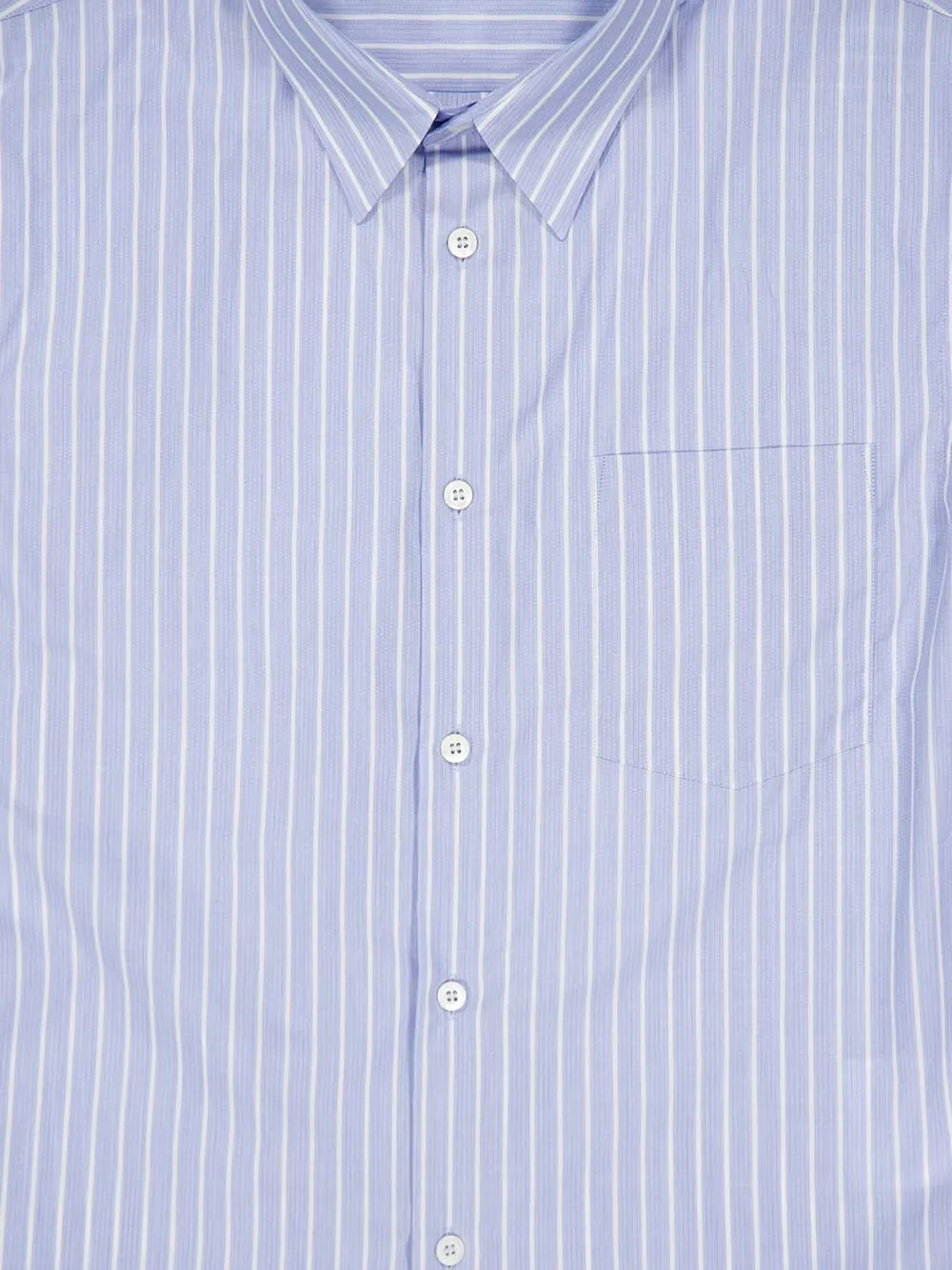 Sky Blue and White Striped Cotton Shirt sold by Fashion Clinic product image thumbnail 5