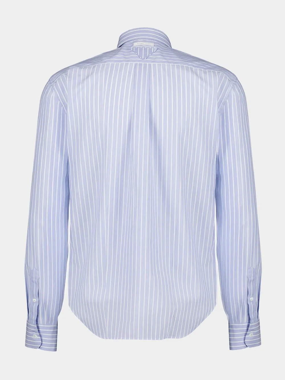 Sky Blue and White Striped Cotton Shirt sold by Fashion Clinic product image thumbnail 4