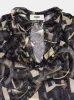 Black Semi-Sheer Blouse sold by Fashion Clinic
