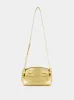 Gold Mirror Small Hug Soft Crossbody Bag sold by Fashion Clinic