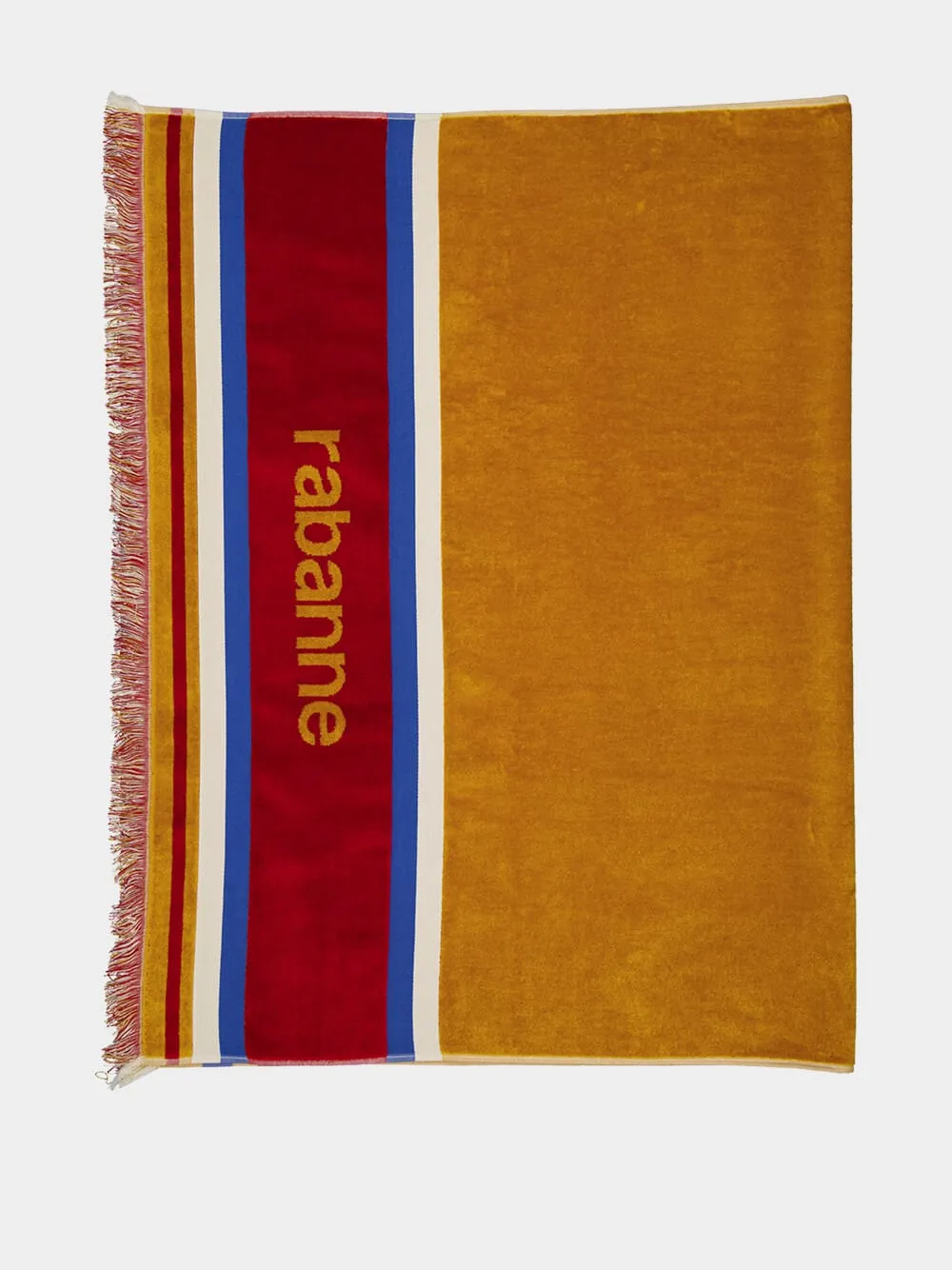 Orange Striped Logo Beach Towel sold by Fashion Clinic product image thumbnail 2