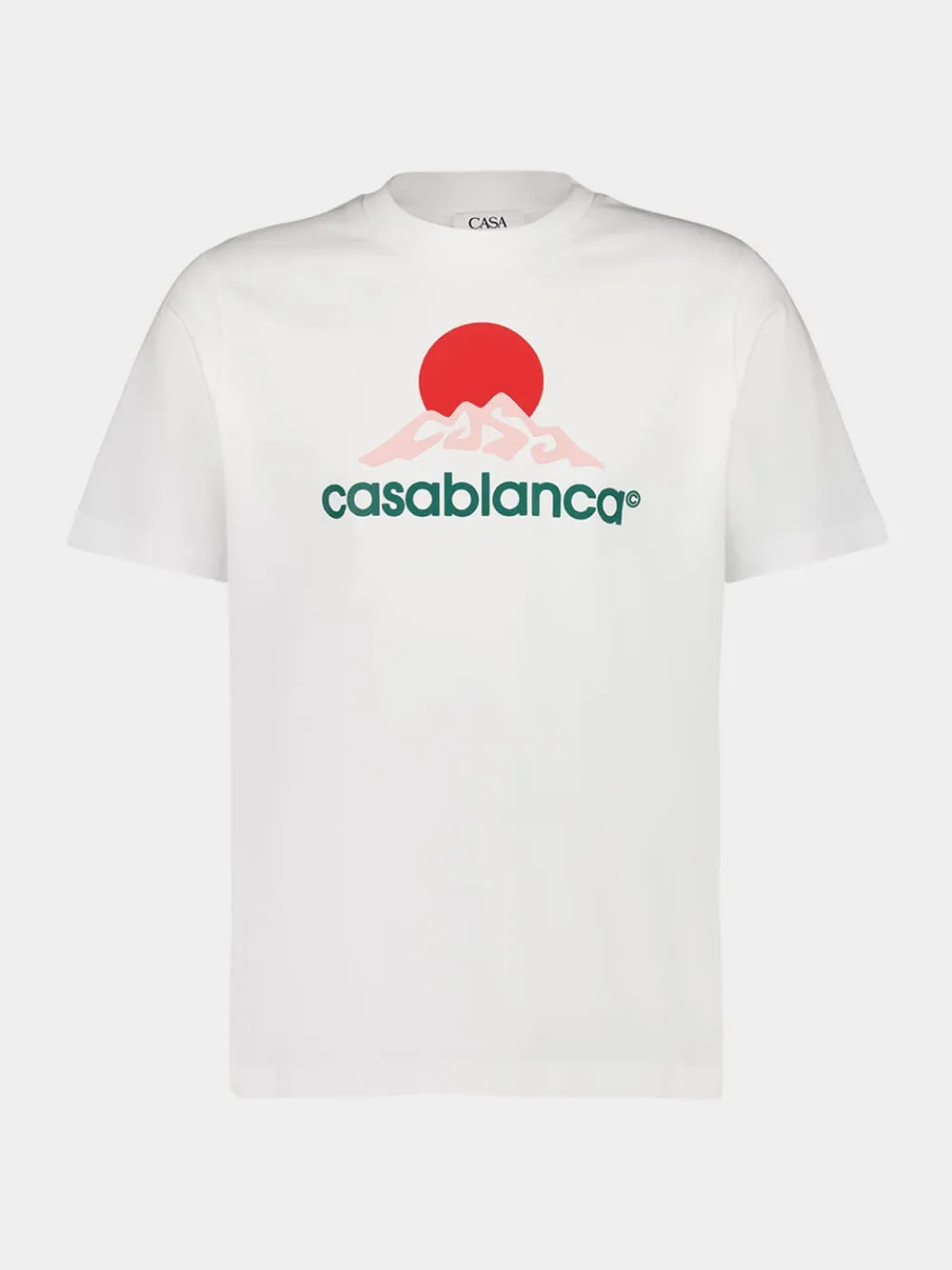 White Montagne Logo T-Shirt sold by Fashion Clinic