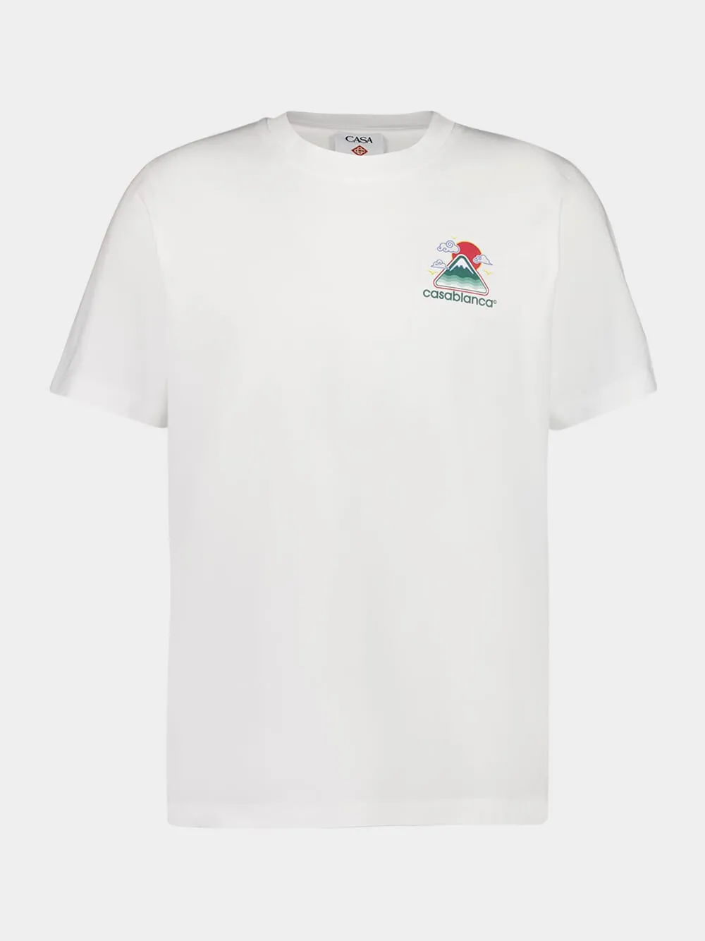 White Montagne Ondulée T-Shirt sold by Fashion Clinic