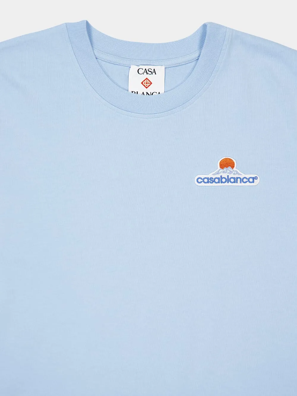 Pale Blue Montagne T-Shirt sold by Fashion Clinic product image thumbnail 3