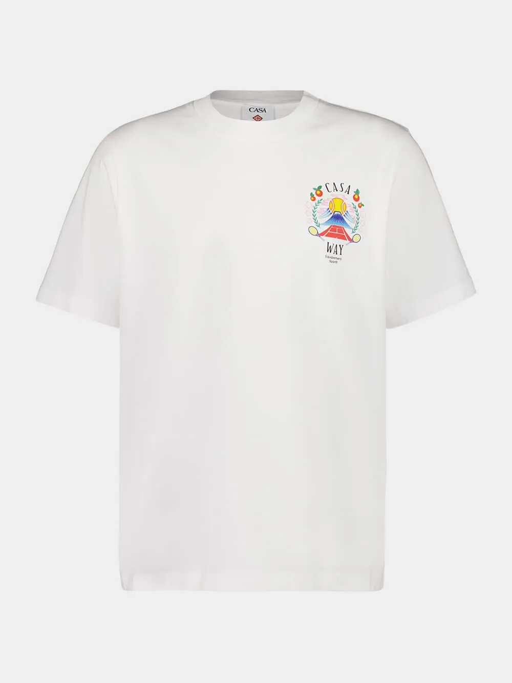 White Casa Way Mountain T-Shirt sold by Fashion Clinic