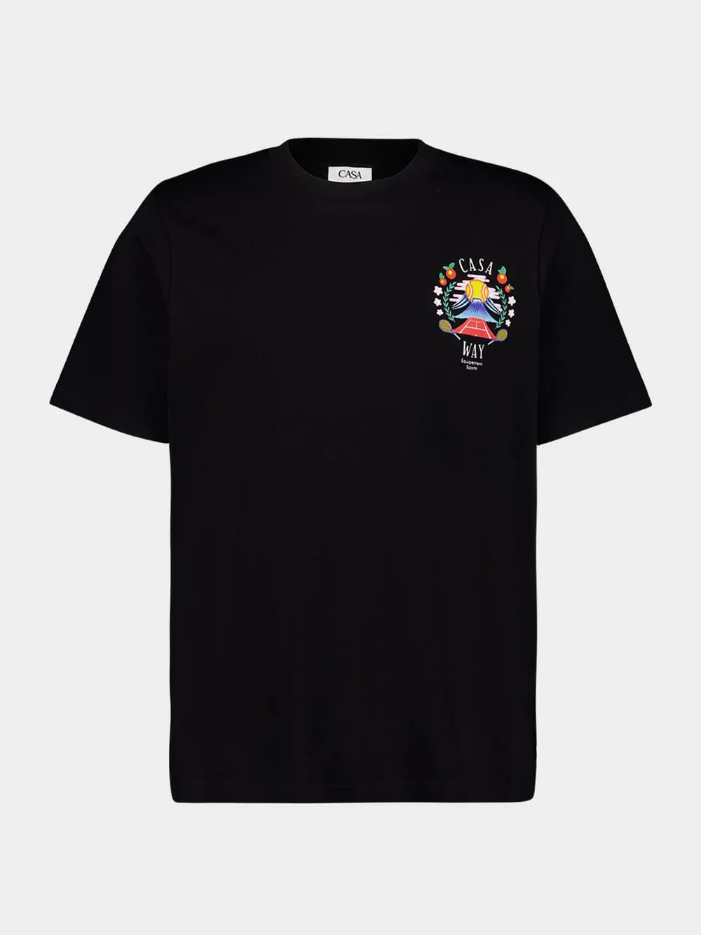 Black Casa Way Mountain T-Shirt sold by Fashion Clinic