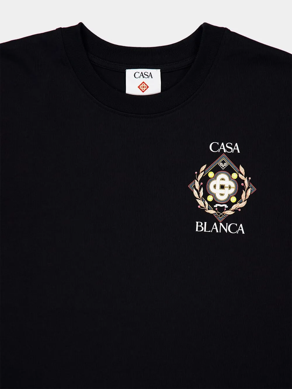 Black Championship Diamond Print T-Shirt sold by Fashion Clinic product image thumbnail 3