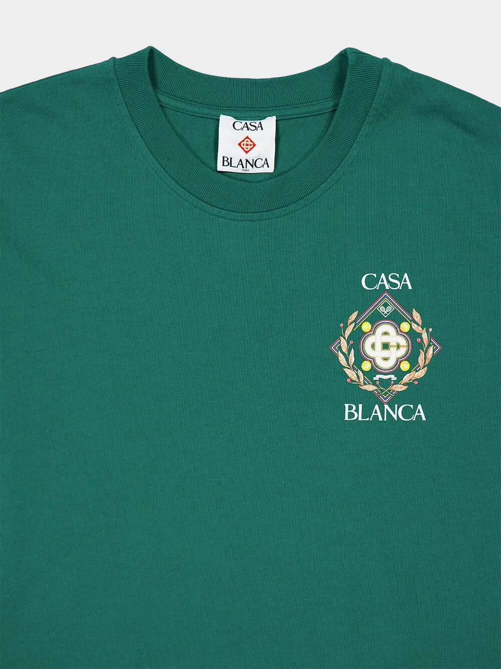 Green Championship Diamond Print T-Shirt sold by Fashion Clinic product image thumbnail 3