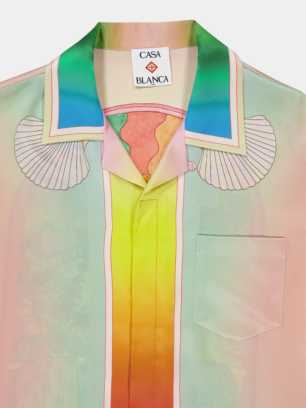 Lucid Dreams Silk Twill Cuban Shirt sold by Fashion Clinic product image thumbnail 3