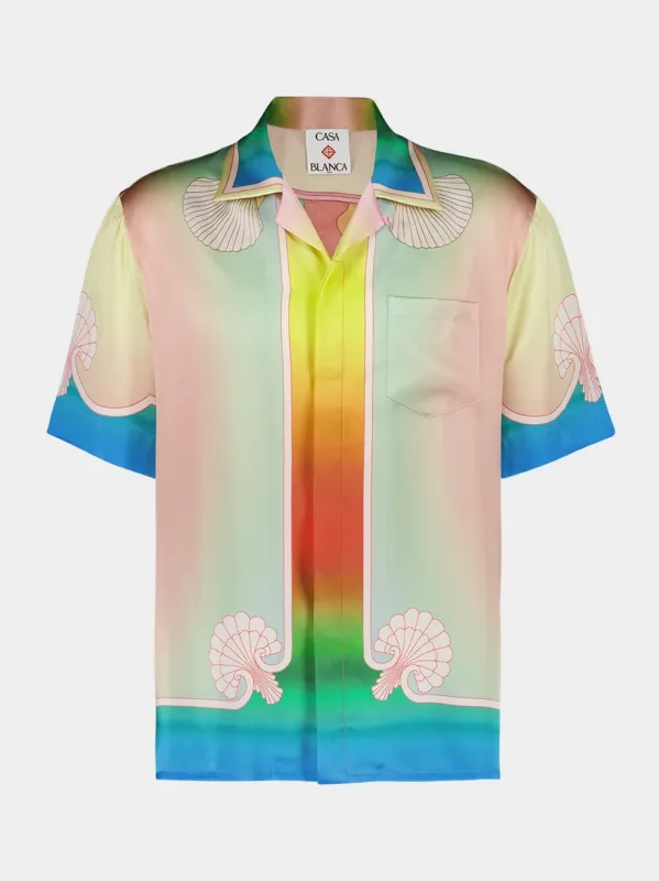 Lucid Dreams Silk Twill Cuban Shirt made by Fashion Clinic