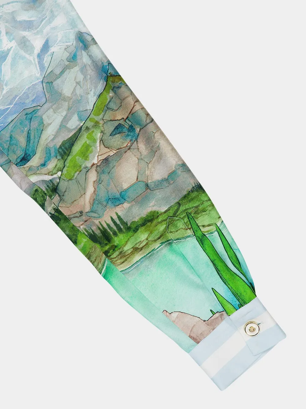 Dalmatian à la Montagne Silk Twill Shirt sold by Fashion Clinic product image thumbnail 5